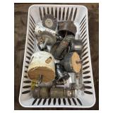 Sets of used bi-metal hole saws, crimped wire