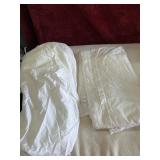 Queen fitted  and flat sheet