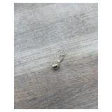 (Marked 585) Yellow gold polished ball drop