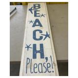 Home Goods distressed beach sign.