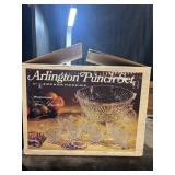Arlington 9pc punch bowl set by Anchor Hocking
