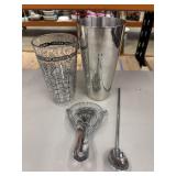 Vintage Stainless Steel drink maker/mixer set