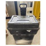 Black Kobalt rolling tool cart.