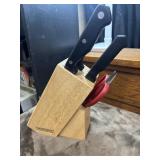 Farberware knife block set.