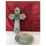 Rustic cross wall decor, and Turkish Topkapi art