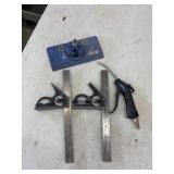 2 Combination Squares, Pistol-grip Air Blow