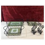 Temptations Cookware servers and napkin holder