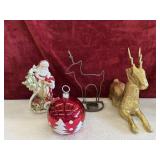 Christmas Bundle. Santa, reindeer and ornament jar