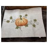 Fall linen table runner
