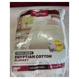 Better Homes Twin Egyptian cotton blanket.