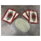Bundle of 9 festive place mats.