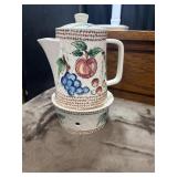 Vintage 1981 Les Fruits Mann Japan teapot