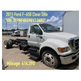 2011 Ford F-650 Heavy Duty Fleet Truck Chassis