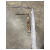Steel framing squares.