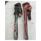 Dunlap 14-inch pipe wrenchs,