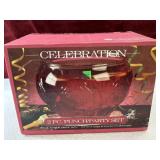 Celebration punch bowl and ladle