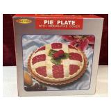Ceramic pie dish.