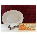 Rainbow Hotel Casino ceramic turkey platter