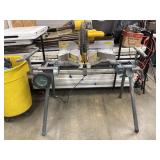 DeWalt sliding compound miter saw and stand.