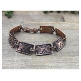 Vintage Southwestern-style panel bracelet
