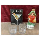 Cocktails" recipe book, 1970s Lefton Leprechaun