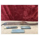 Straight Razor w/ Leather Strap & Sharpenig Stone