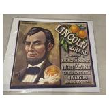Vintage, original 1930s "Lincoln Brand"