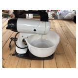 Vintage white and black Sunbeam Mixmaster stand