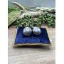 .925 Vintage sterling silver clip-on earrings.