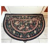 Floral Semi-Circle Rug (Front Door)
