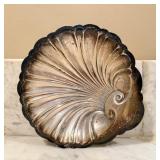 Sterling Silver Footed Shell Bowl, Marked on