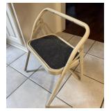 White Metal Single Step Ladder