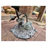 Metal Hummingbird Outdoor Yard Art Piece