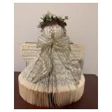 Handcrafted decorative Hymnal Angel figurine.