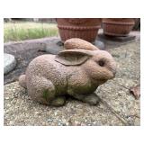 Terra-cotta outdoor bunny, rabbit yard art
