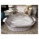 CorningWare French White oval casserole/roaster