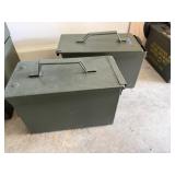 2 Metal Ammo Boxes