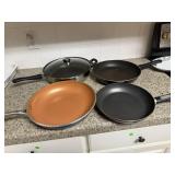 4pc Cooking Skillets & Pans