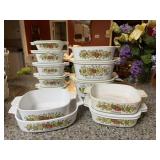 Large Bundle Corningware Spice of Life Dishes.