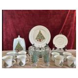 Vintage  Alco China Christmas tree dinner 7