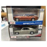 2 Maisto Diecast 1968 Camaro SS & 1969 Charger