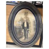 Antique Victorian-era or early 20th-century oval