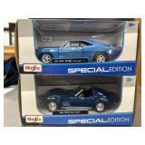 2 Maisto Diecast 1969 Dodge Charger & 70 Corvette