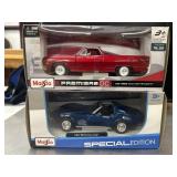 2 Maisto Diecast 1965 El Camino & 1970 Corvette