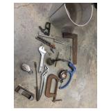 Assortment of vintage and modern hand tools,