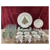 Vintage Alco Industries Christmas Tree dinner 8
