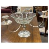 Vintage silver-plated three-arm epergne