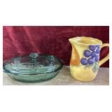 Sage / emaerld glass casserole dish , alnd Home