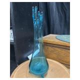 Vintage mid-century modern swung vase by L.E.