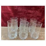 6 pc. Highball tumbler glasses.